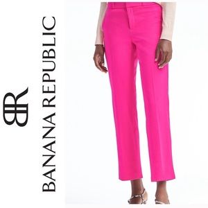 Banana Republic Avery Hot Pink Cropped Pant